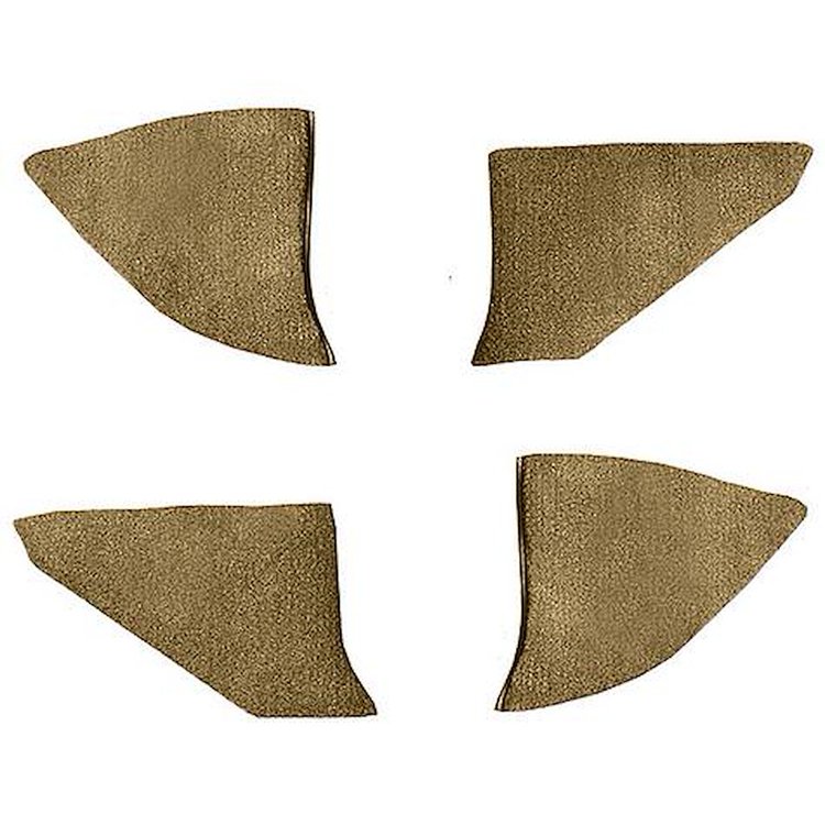 T1549137 1974-91 Chevrolet/GMC Truck; Carpet Kick Panel Inserts; w/o Cardboard Backing; Cutpile; Buckskin