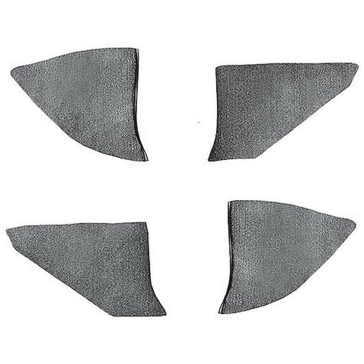 T1549147 1974-91 Chevrolet/GMC Truck; Carpet Kick Panel Inserts; w/o Cardboard Backing; Cutpile; Dark Gray