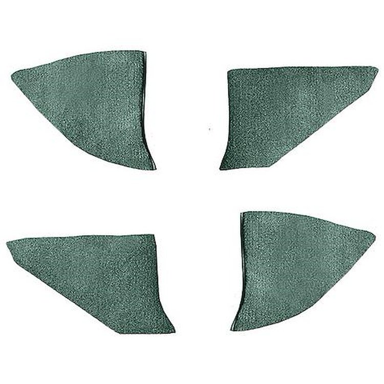 T1549150 1974-91 Chevrolet/GMC Truck; Carpet Kick Panel Inserts; w/o Cardboard Backing; Cutpile; Light Jade Green