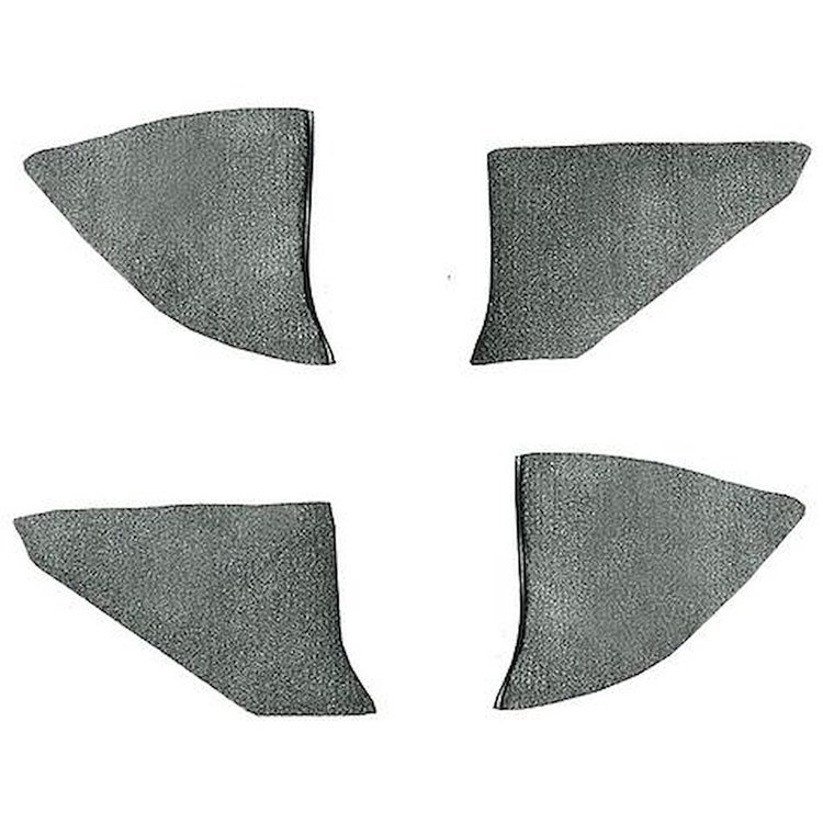 T1549156 1974-91 Chevrolet/GMC Truck; Carpet Kick Panel Inserts; w/o Cardboard Backing; Cutpile; Dove Gray