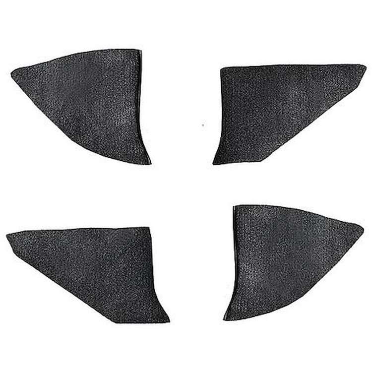 T1549157 1974-91 Chevrolet/GMC Truck; Carpet Kick Panel Inserts; w/o Cardboard Backing; Cutpile; Charcoal
