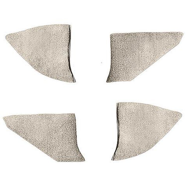 T1549168 1974-91 Chevrolet/GMC Truck; Carpet Kick Panel Inserts; w/o Cardboard Backing; Cutpile; Silver