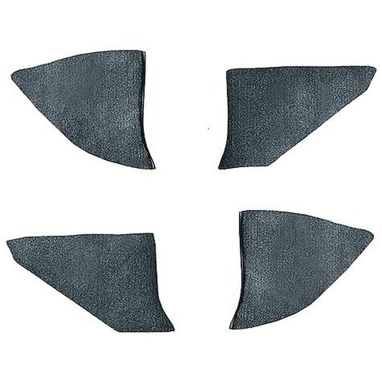 T1549176 1974-91 Chevrolet/GMC Truck; Carpet Kick Panel Inserts; w/o Cardboard Backing; Cutpile; Blue
