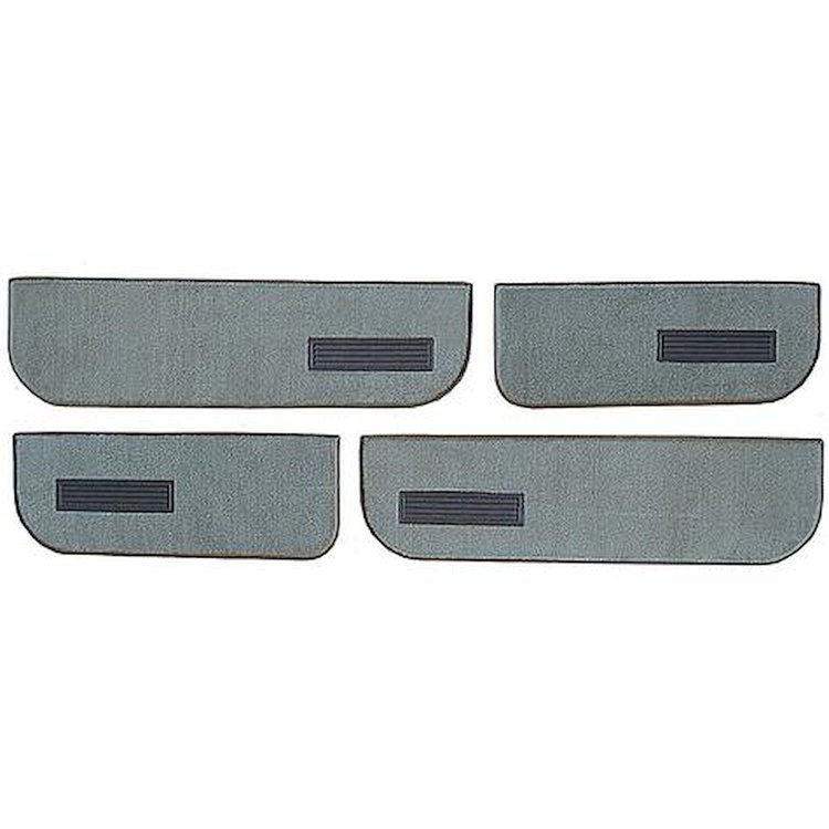 T1549425 1974-87 Chevrolet/GMC Crew Cab Truck; Carpet Door Panel Inserts; w/ Cardboard Backing; w/ Vents; 4-Piece; Cutpile; Medi