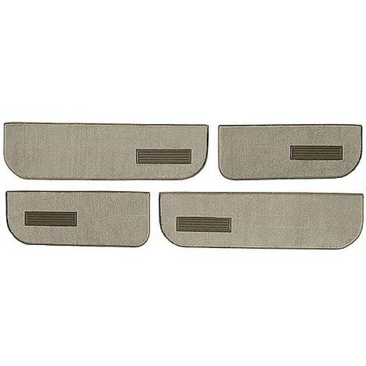 T1549452 1974-87 Chevrolet/GMC Crew Cab Truck; Carpet Door Panel Inserts; w/ Cardboard Backing; w/ Vents; 4-Piece; Cutpile; Cara
