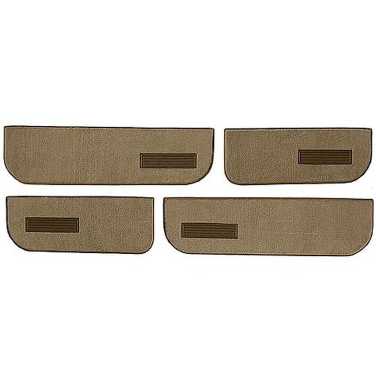 T1549459 1974-87 Chevrolet/GMC Crew Cab Truck; Carpet Door Panel Inserts; w/ Cardboard Backing; w/ Vents; 4-Piece; Cutpile; Cogn