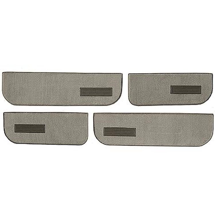 T1549467 1974-87 Chevrolet/GMC Crew Cab Truck; Carpet Door Panel Inserts; w/ Cardboard Backing; w/ Vents; 4-Piece; Cutpile; Medi