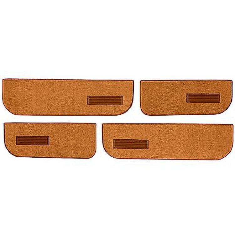 T1549481 1974-87 Chevrolet/GMC Crew Cab Truck; Carpet Door Panel Inserts; w/ Cardboard Backing; w/ Vents; 4-Piece; Cutpile; Mand