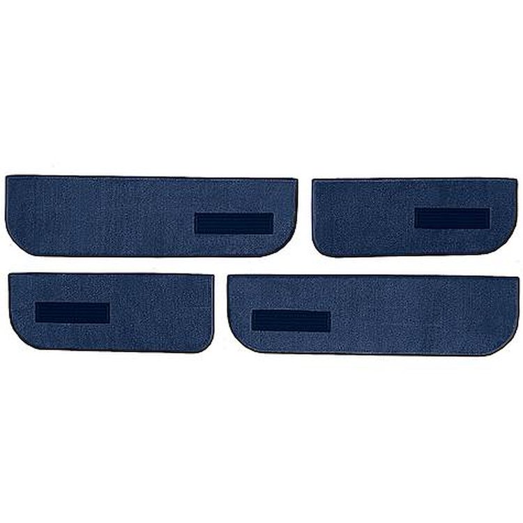 T1549484 1974-87 Chevrolet/GMC Crew Cab Truck; Carpet Door Panel Inserts; w/ Cardboard Backing; w/ Vents; 4-Piece; Cutpile; Rega