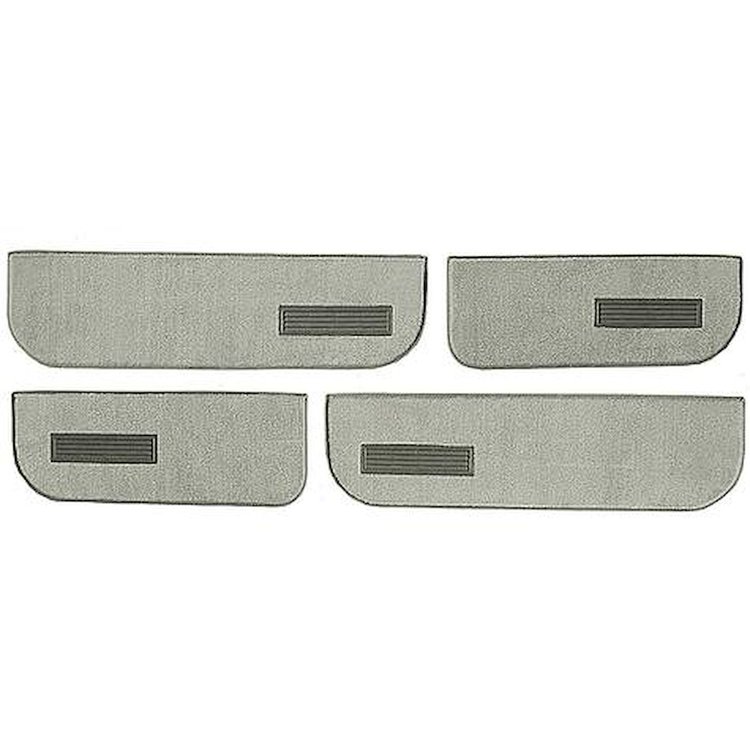 T1549492 1974-87 Chevrolet/GMC Crew Cab Truck; Carpet Door Panel Inserts; w/ Cardboard Backing; w/ Vents; 4-Piece; Cutpile; Almo