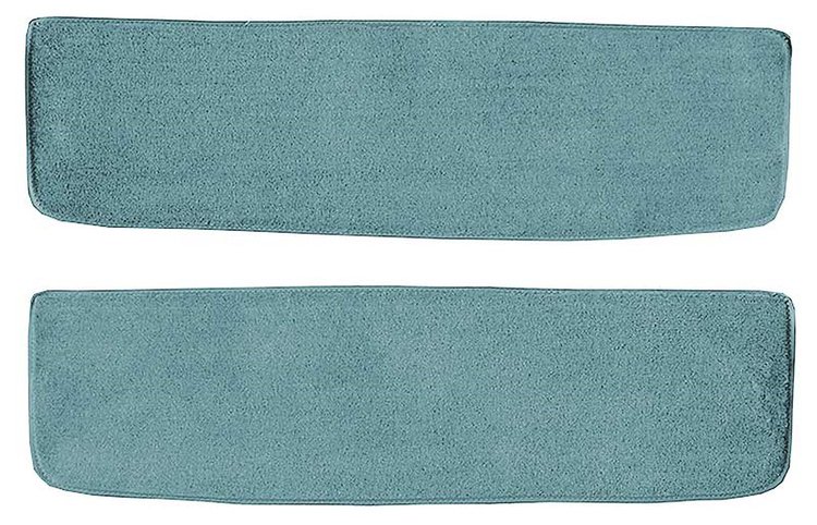T1552306 1955-59 Chevrolet/GMC Truck; Carpet Door Panel Inserts; w/o Cardboard Backing; 2-Piece; Loop; Aqua