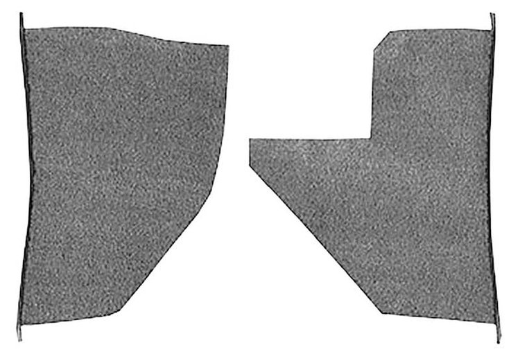 T1552435 1955-59 Chevrolet/GMC Truck; Carpet Kick Panel Inserts; w/o Cardboard Backing; Loop; Gunmetal Gray