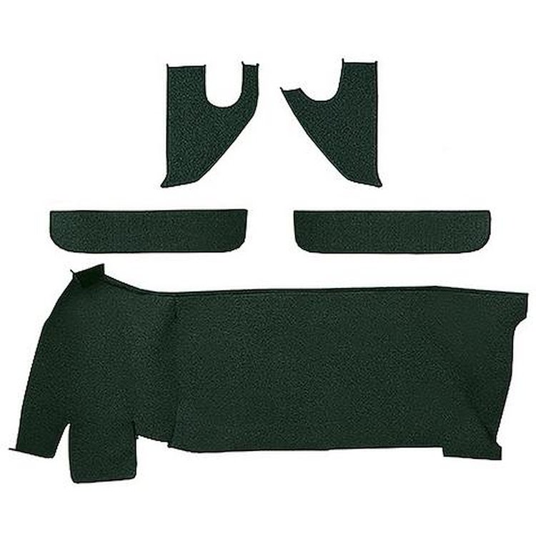 T1558013 1967-72 Chevrolet/GMC Truck; Carpet Accessory Kit; w/ Gas Tank, Door & Kick Panels; Loop; Dark Green