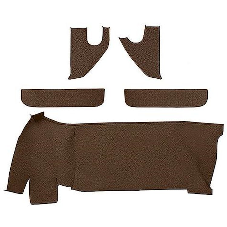 T1558018 1967-72 Chevrolet/GMC Truck; Carpet Accessory Kit; w/ Gas Tank, Door & Kick Panels; Loop; Dark Saddle
