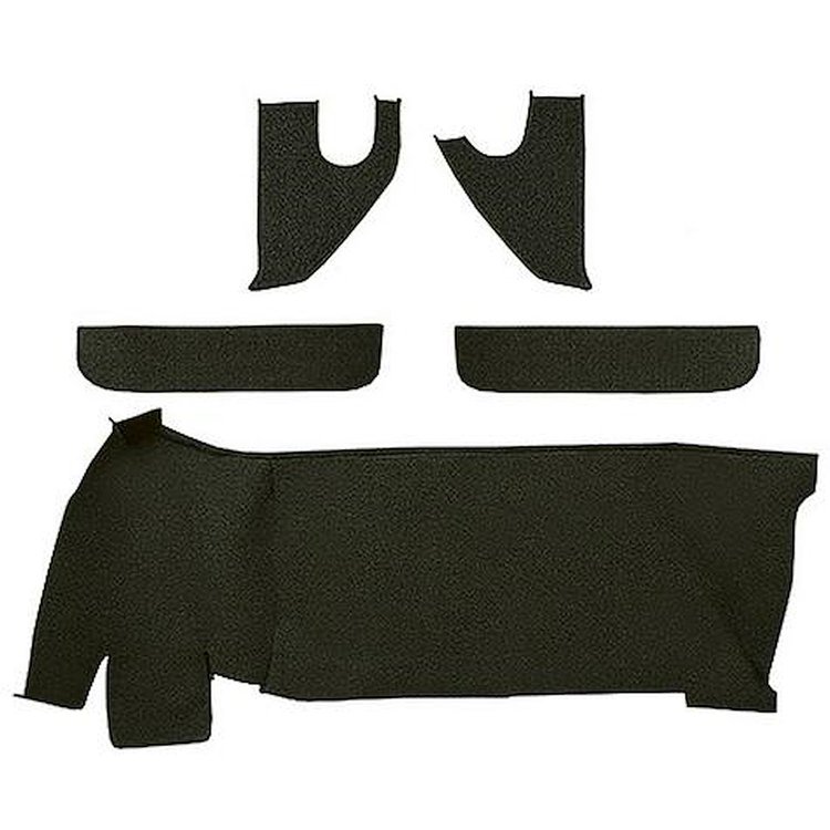 T1558038 1967-72 Chevrolet/GMC Truck; Carpet Accessory Kit; w/ Gas Tank, Door & Kick Panels; Loop; Dark Olive Green