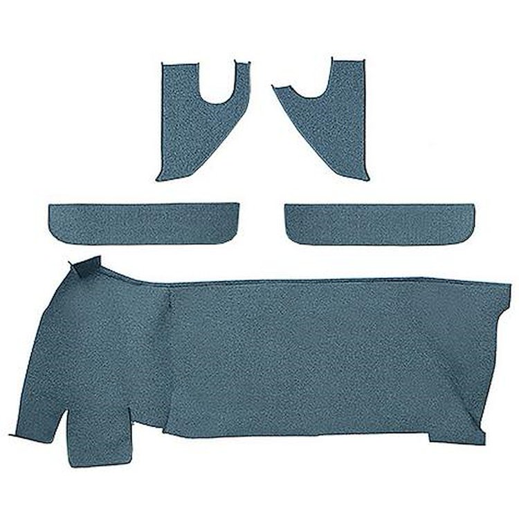 T1558084 1967-72 Chevrolet/GMC Truck; Carpet Accessory Kit; w/ Gas Tank, Door & Kick Panels; Loop; Medium Blue