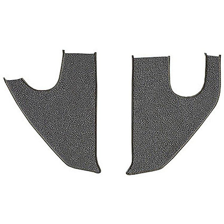 T1558635 1967-72 Chevrolet/GMC Truck; Carpet Kick Panel Inserts; w/ Cardboard Backing; Loop; Gunmetal Gray