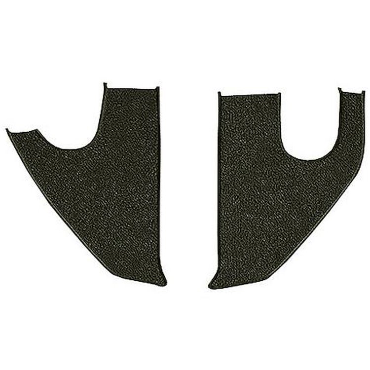 T1558638 1967-72 Chevrolet/GMC Truck; Carpet Kick Panel Inserts; w/ Cardboard Backing; Loop; Dark Olive Green