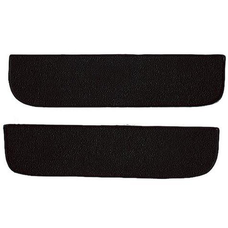 T1558701 1967-72 Chevrolet/GMC Truck; Carpet Door Panel Inserts; w/ Cardboard Backing; 2-Piece; Loop; Black