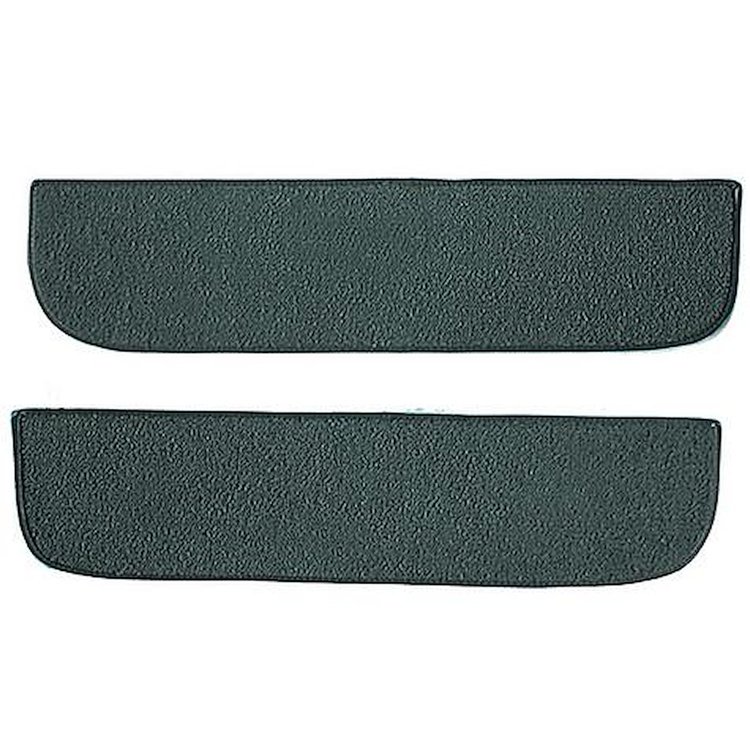 T1558706 1967-72 Chevrolet/GMC Truck; Carpet Door Panel Inserts; w/ Cardboard Backing; 2-Piece; Loop; Aqua