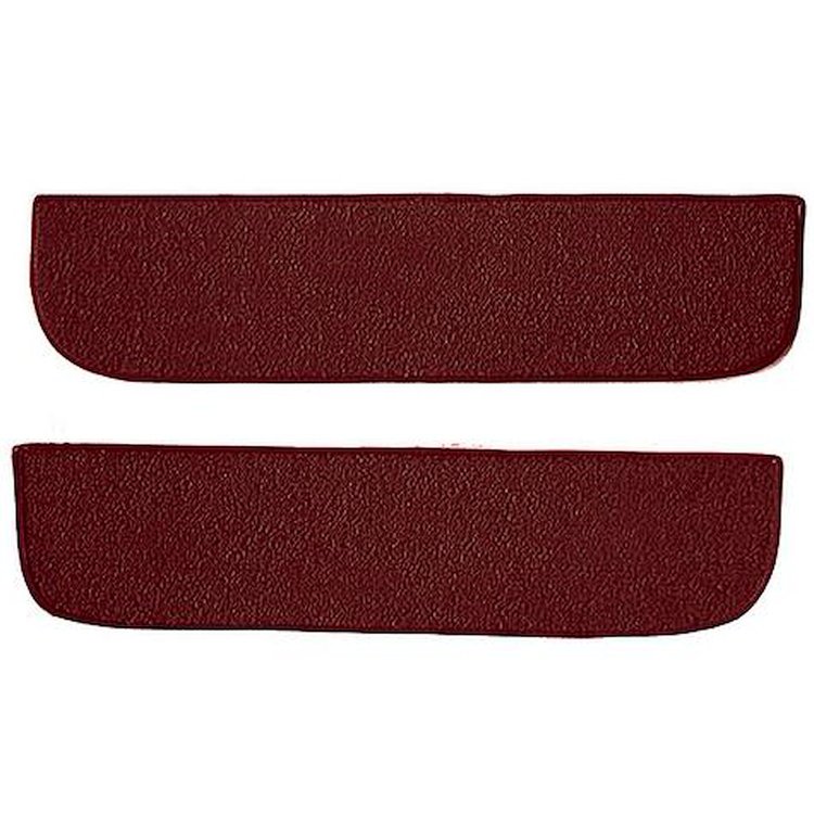 T1558715 1967-72 Chevrolet/GMC Truck; Carpet Door Panel Inserts; w/ Cardboard Backing; 2-Piece; Loop; Maroon