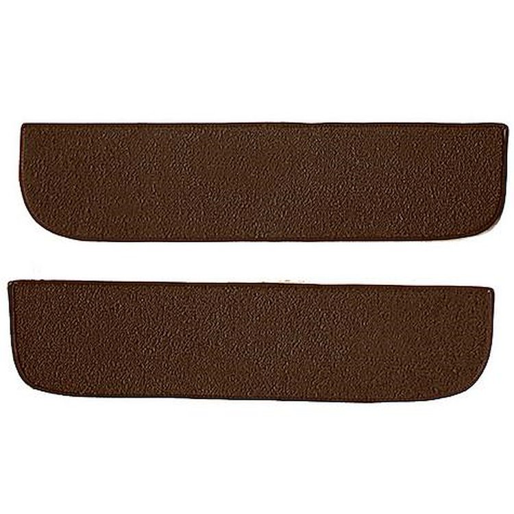 T1558718 1967-72 Chevrolet/GMC Truck; Carpet Door Panel Inserts; w/ Cardboard Backing; 2-Piece; Loop; Dark Saddle
