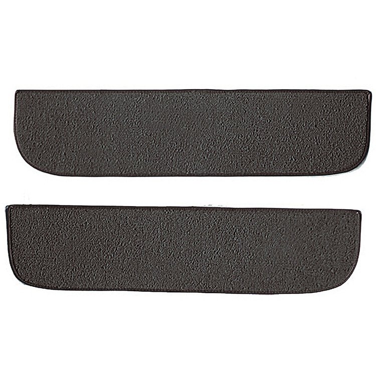 T1558735 1967-72 Chevrolet/GMC Truck; Carpet Door Panel Inserts; w/ Cardboard Backing; 2-Piece; Loop; Gunmetal Gray