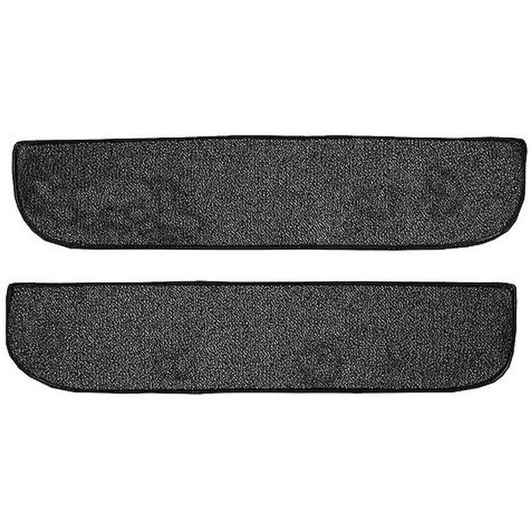 T1558901 1967-72 Chevrolet/GMC Truck; Carpet Door Panel Inserts; w/o Cardboard Backing; 2-Piece; Loop; Black