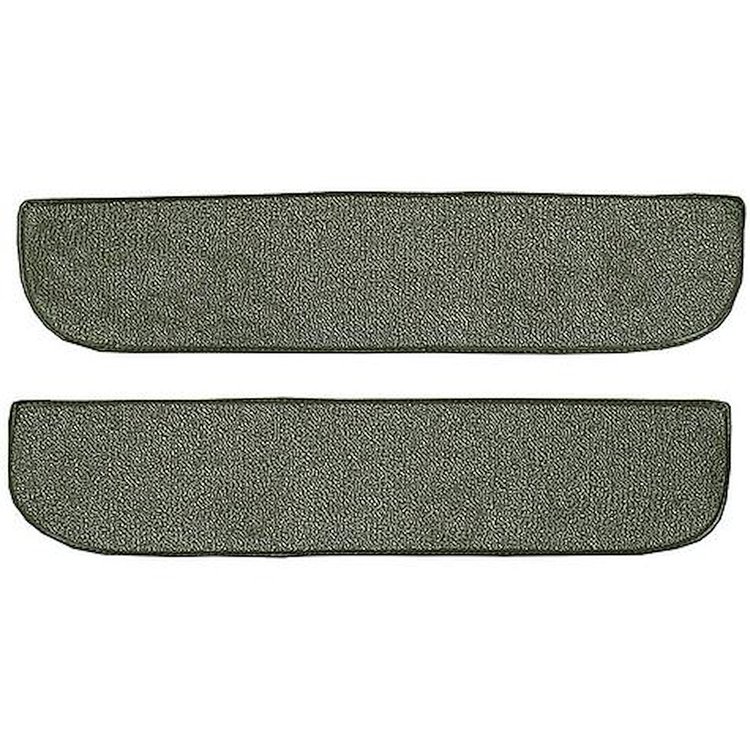 T1558914 1967-72 Chevrolet/GMC Truck; Carpet Door Panel Inserts; w/o Cardboard Backing; 2-Piece; Loop; Moss Green