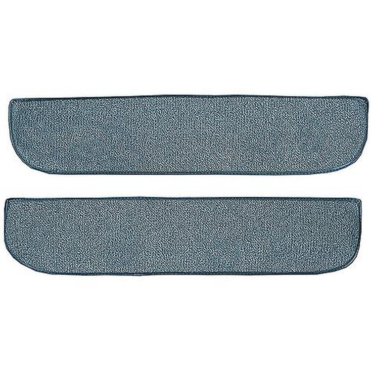 T1558984 1967-72 Chevrolet/GMC Truck; Carpet Door Panel Inserts; w/o Cardboard Backing; 2-Piece; Loop; Medium Blue