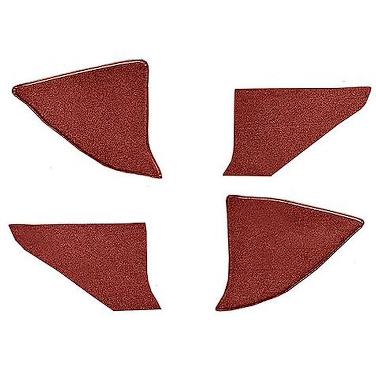 T1559002 1973-74 Blazer/Jimmy; Carpet Kick Panel Inserts; w/o Cardboard Backing; Loop; Red