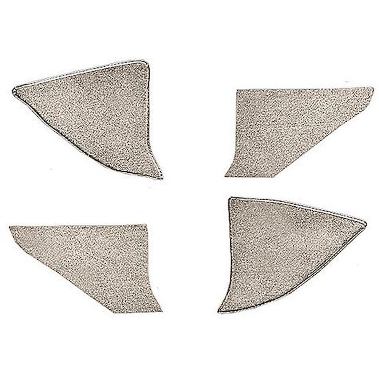 T1559168 1974-91 Blazer/Jimmy; Carpet Kick Panel Inserts; w/ Cardboard Backing; Cutpile; Silver