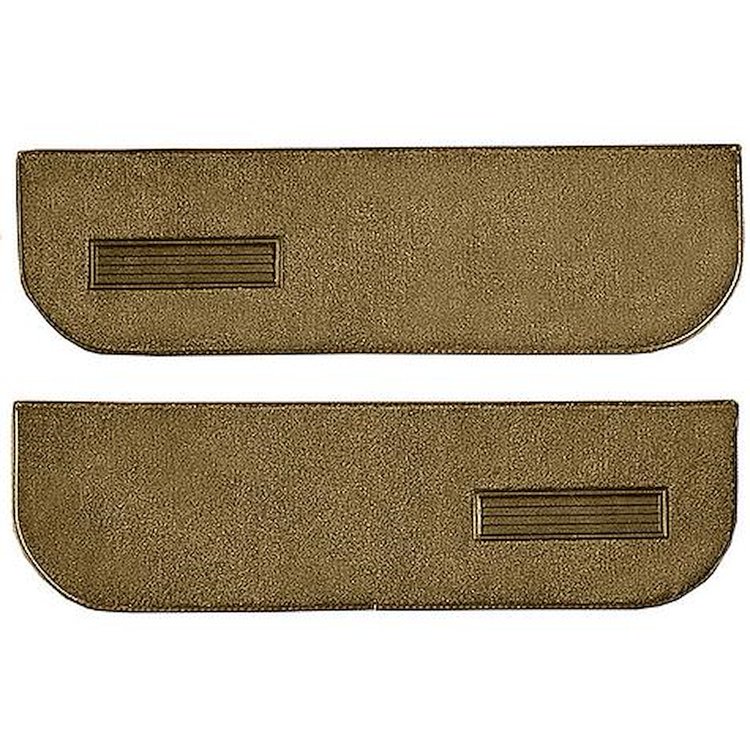 T1559837 1974-91 Blazer/Jimmy; Carpet Door Panel Inserts; w/ Cardboard Backing; w/ Vents; 2-Piece; Cutpile; Buckskin