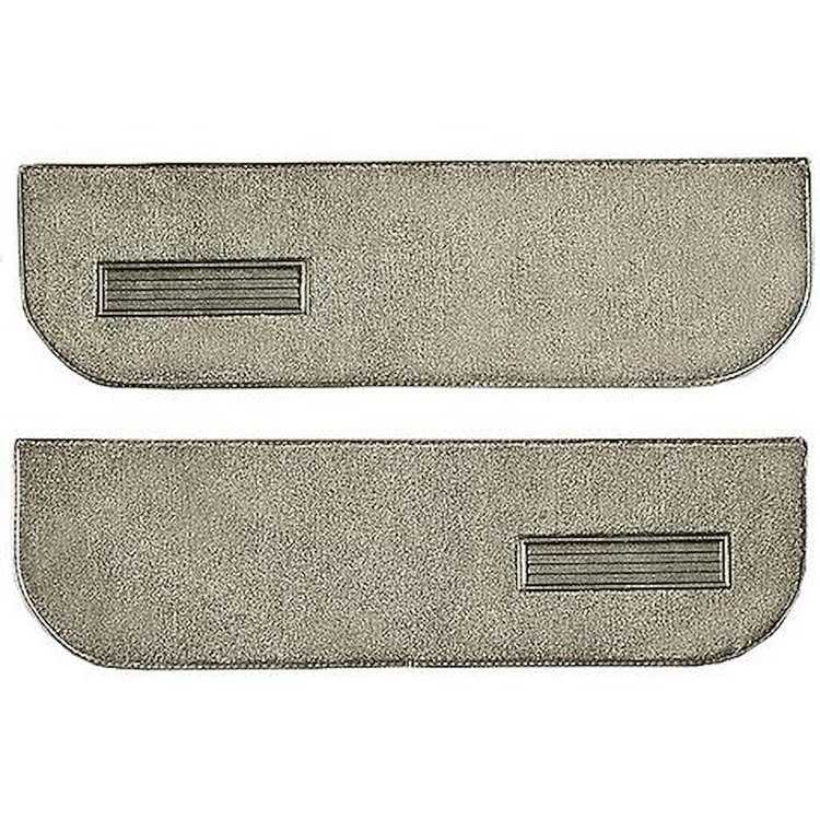 T1559852 1974-91 Blazer/Jimmy; Carpet Door Panel Inserts; w/ Cardboard Backing; w/ Vents; 2-Piece; Cutpile; Caramel