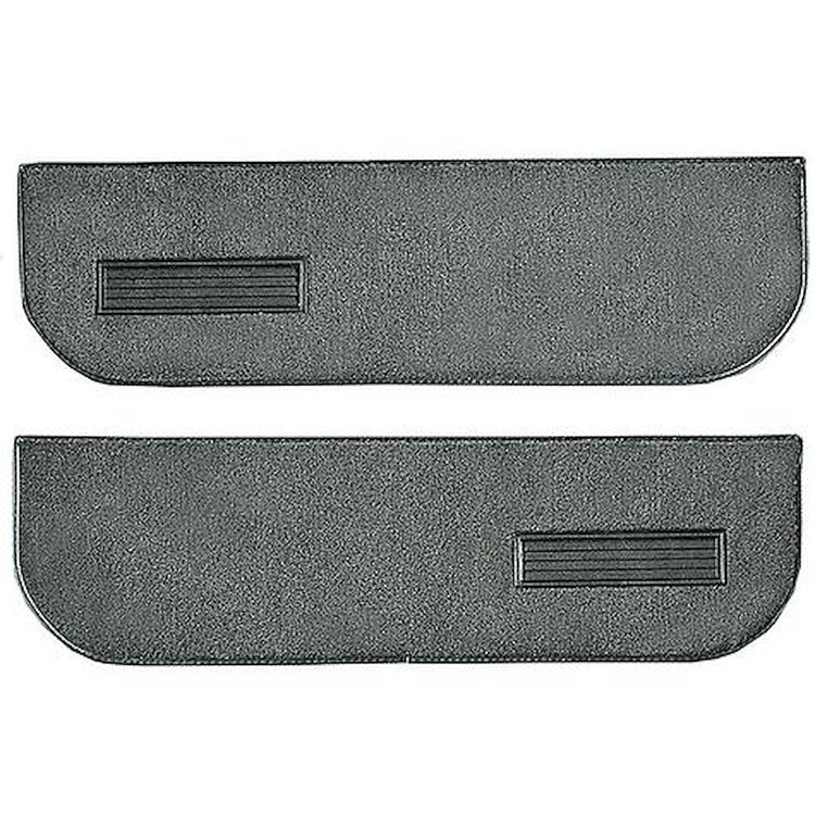 T1559856 1974-91 Blazer/Jimmy; Carpet Door Panel Inserts; w/ Cardboard Backing; w/ Vents; 2-Piece; Cutpile; Dove Gray