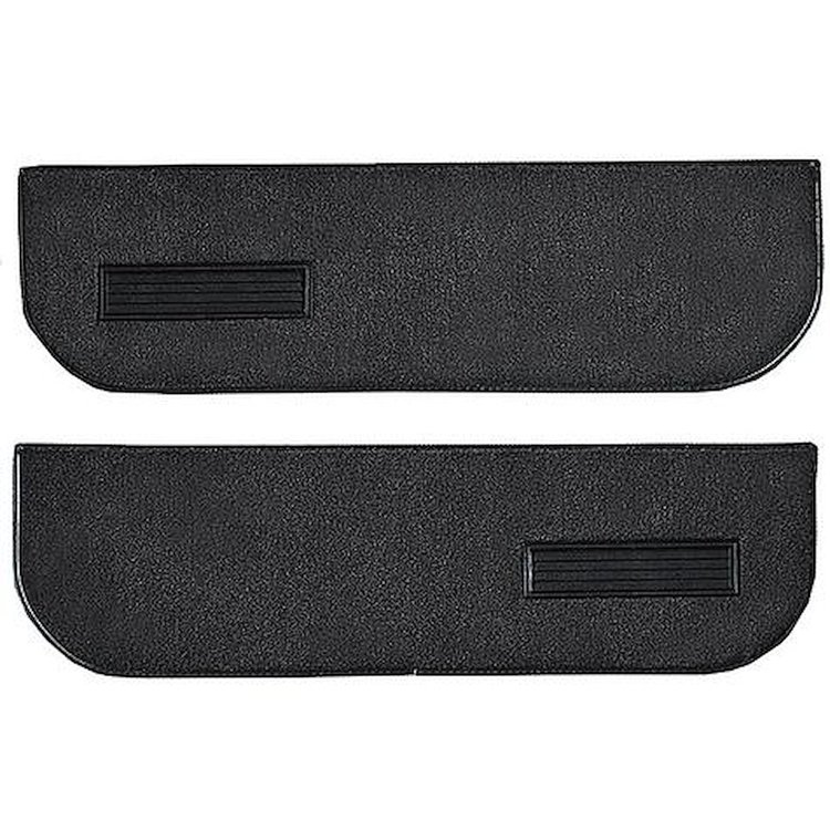 T1559857 1974-91 Blazer/Jimmy; Carpet Door Panel Inserts; w/ Cardboard Backing; w/ Vents; 2-Piece; Cutpile; Charcoal
