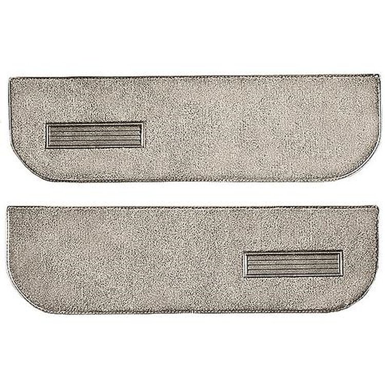 T1559868 1974-91 Blazer/Jimmy; Carpet Door Panel Inserts; w/ Cardboard Backing; w/ Vents; 2-Piece; Cutpile; Silver