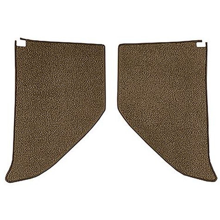 T1724317 1964-66 Chevrolet/GMC Truck; Carpet Kick Panel Inserts; w/ Cardboard Backing; Loop; Medium Saddle
