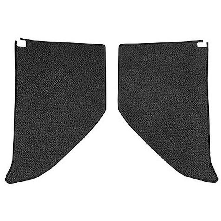 T1724357 1964-66 Chevrolet/GMC Truck; Carpet Kick Panel Inserts; w/ Cardboard Backing; Loop; Charcoal