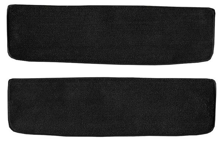 T1769101 1955-59 Chevrolet/GMC Truck; Carpet Door Panel Inserts; w/o Cardboard Backing; 2-Piece; Daytona; Black