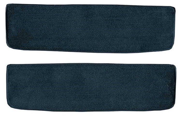 T1769112 1955-59 Chevrolet/GMC Truck; Carpet Door Panel Inserts; w/o Cardboard Backing; 2-Piece; Daytona; Dark Blue