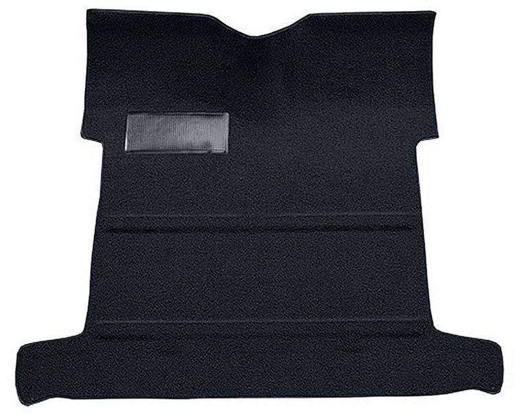 T2207666 1955-59 GM Pickup; Reg Cab; Molded Carpet Kit; Loop; Mass Back; w/o Holes; 4-Speed; High Hump; 2WD; Midnight Blue