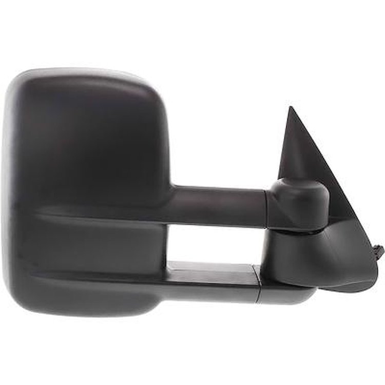 T307057 Power Towing Mirror Heated; 1999-02 Chevrolet/GMC Silverado, Sierra; 2000-02 SUV; Textured Black Finish; RH