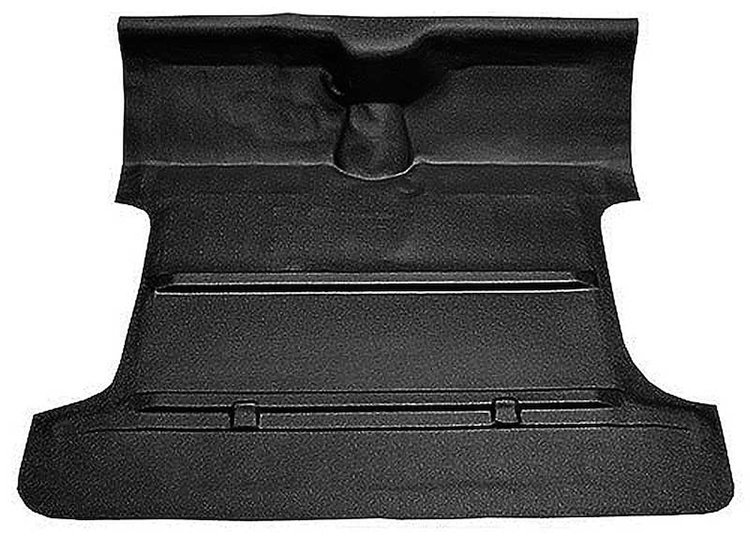 T3207601 1955-59 GM Pickup; Reg Cab; Molded Vinyl Flooring Kit; Standard Back; w/o Holes; 4-Speed; High Hump; 2WD; Black