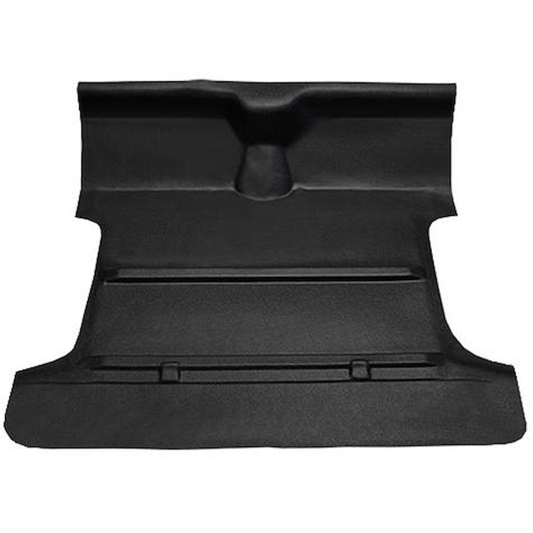 T3207625 1955-59 GM Pickup; Reg Cab; Molded Vinyl Flooring Kit; Standard Back; w/o Holes; 4-Speed; High Hump; 2WD; Gray