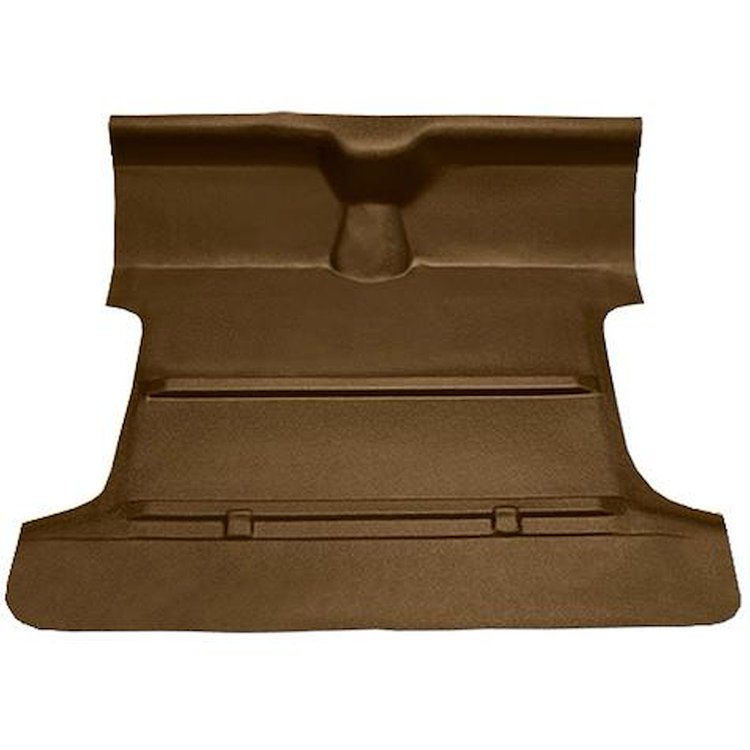 T3207628 1955-59 GM Pickup; Reg Cab; Molded Vinyl Flooring Kit; Standard Back; w/o Holes; 4-Speed; High Hump; 2WD; Beige