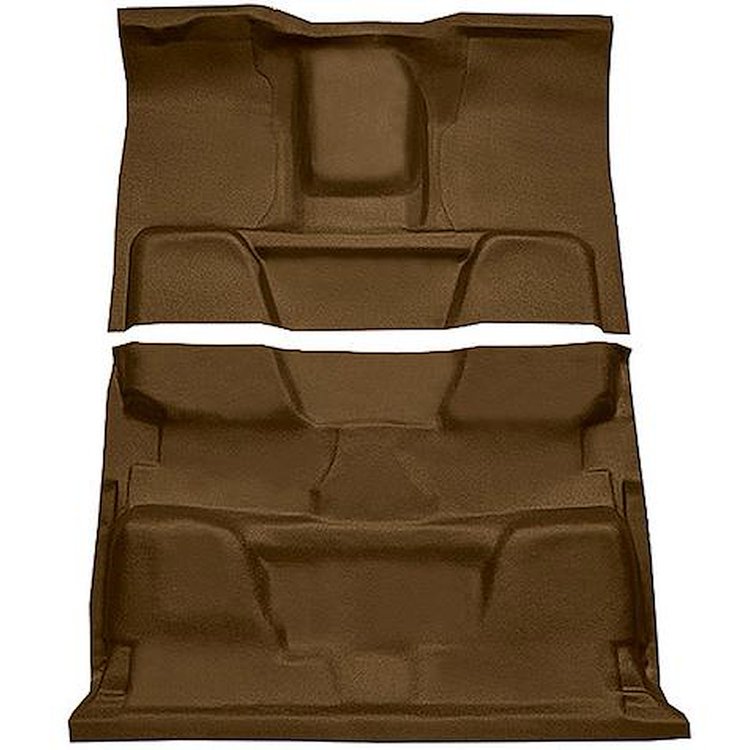 T3772828 1973-80 Chevrolet, GMC Pickup; Crew Cab; Molded Vinyl Flooring Kit; Vinyl; Standard Backing; Floor Shift; 4-Speed; 2WD;