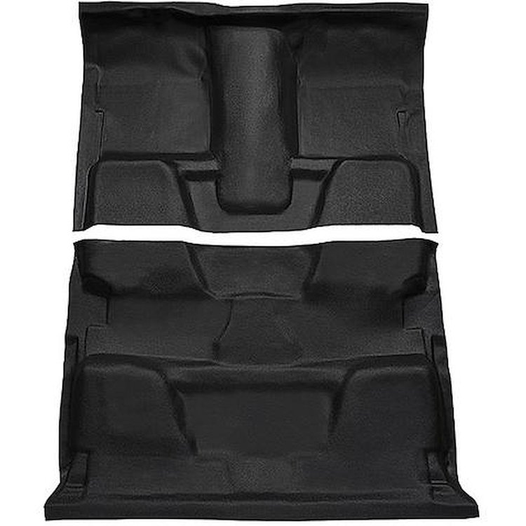 T3772925 1973-74 Chevrolet, GMC Pickup; Crew Cab; Molded Vinyl Flooring Kit; Vinyl; Standard Backing; Column & Floor Shift; 4-Sp