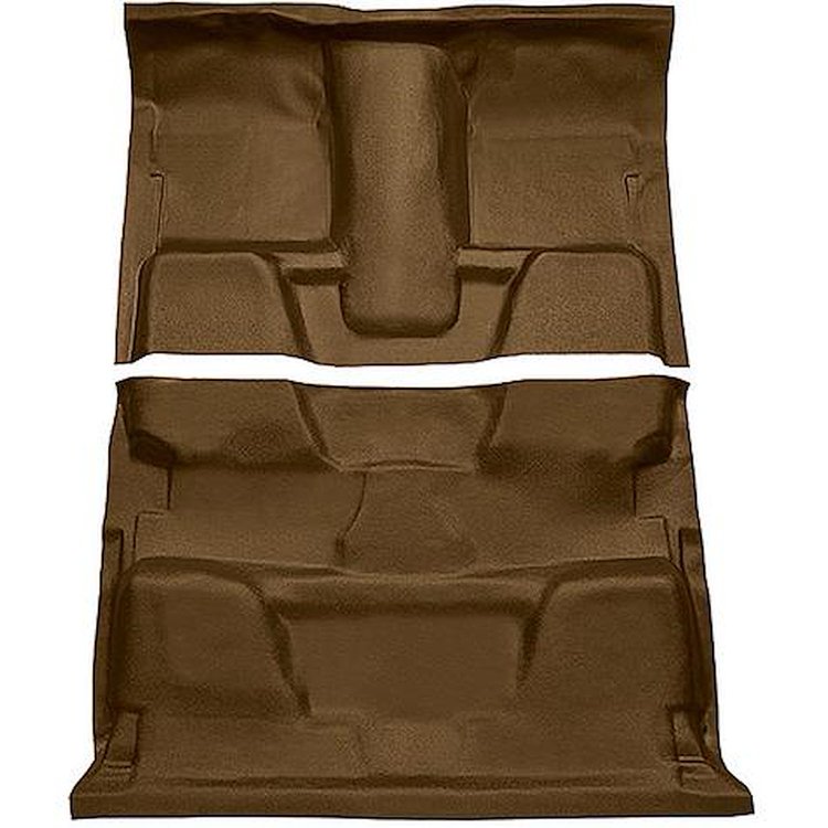 T3772928 1973-74 Chevrolet, GMC Pickup; Crew Cab; Molded Vinyl Flooring Kit; Vinyl; Standard Backing; Column & Floor Shift; 4-Sp