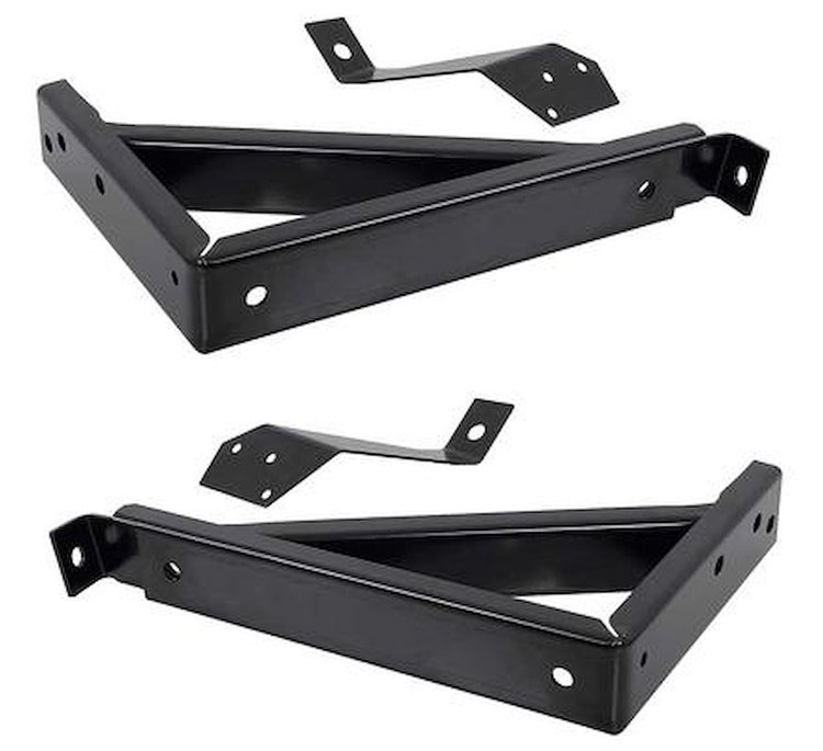 T5506 1955-58 Chevrolet Cameo/GMC Suburban Carrier; Bumper Brace, Bracket Set; 6-Pieces; Rear; RH/LH